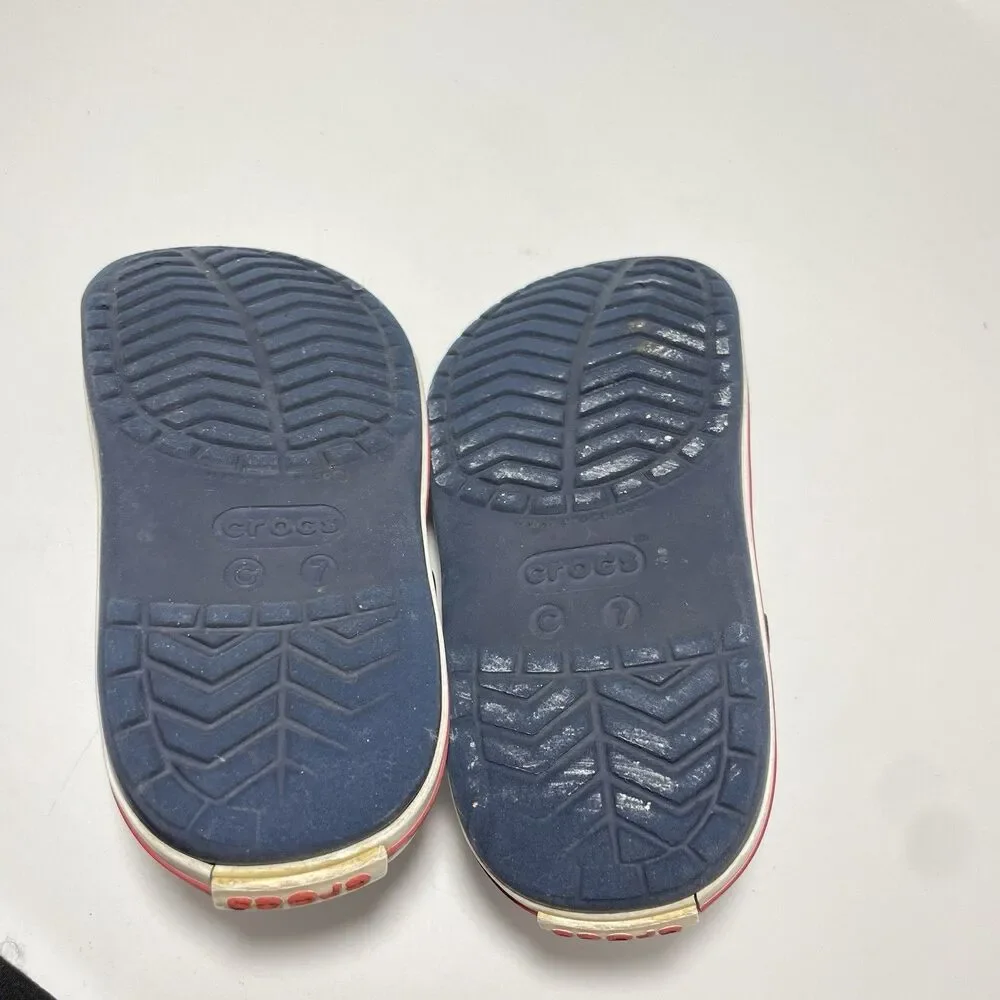 Crocs Boy's Kids’ Toddler Preschool Crocs Crocband Clog Navy red Size C 7